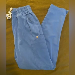 FIGS Highwaisted Cargo Royal Blue Scrub Pants